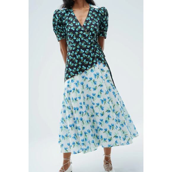 DE LORETA Celia and Gloria Print Luisa Dress M - NWT - Picture 1 of 5